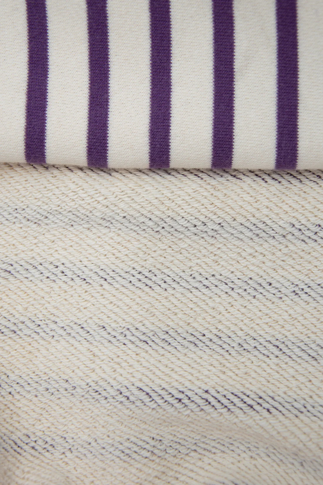 Striped sweater purple/ecru APRES SKI