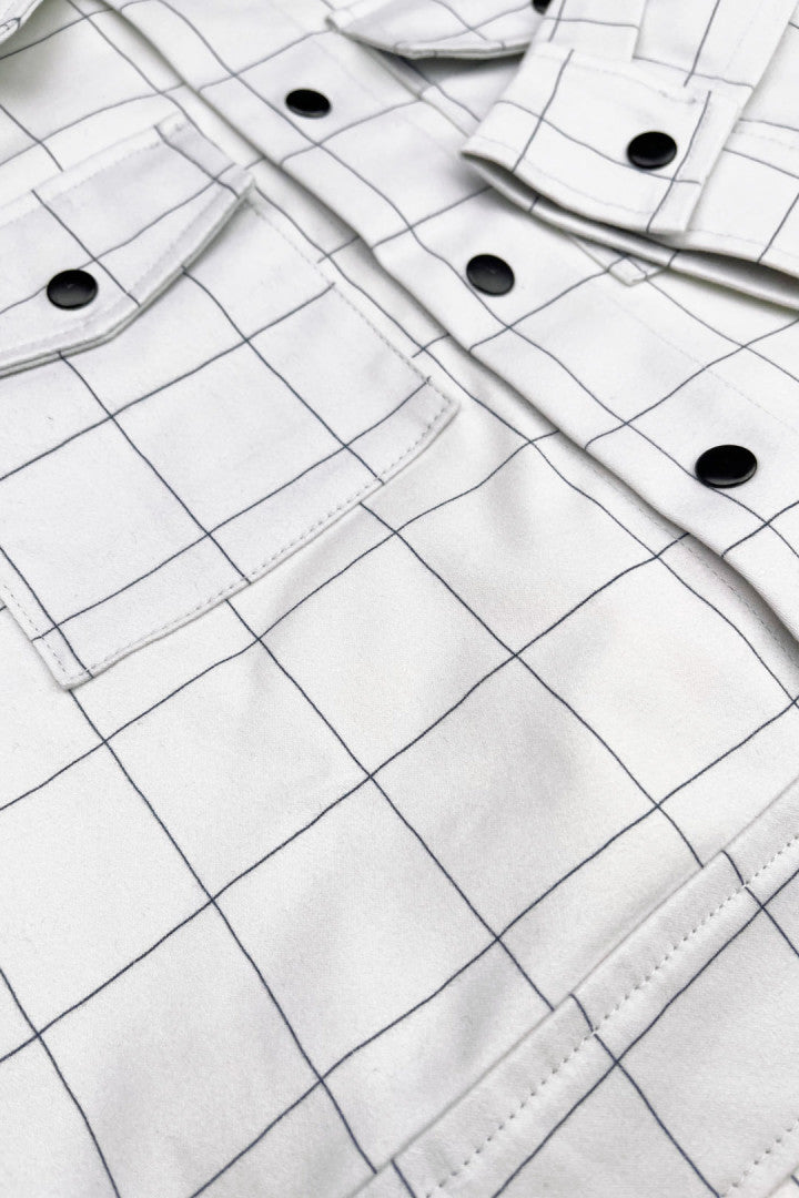 Checker grey light jacket