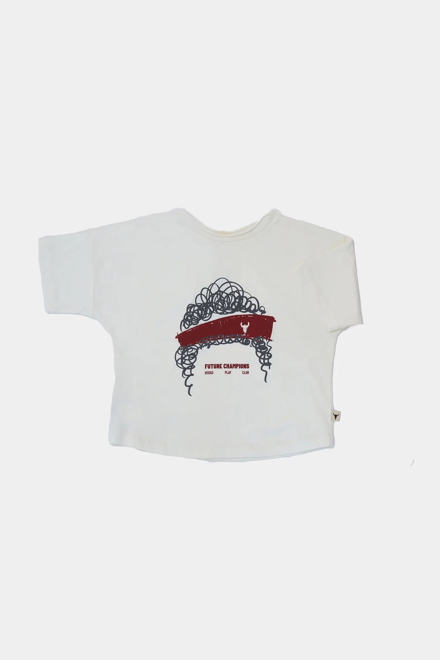 Hair ecru/red tee