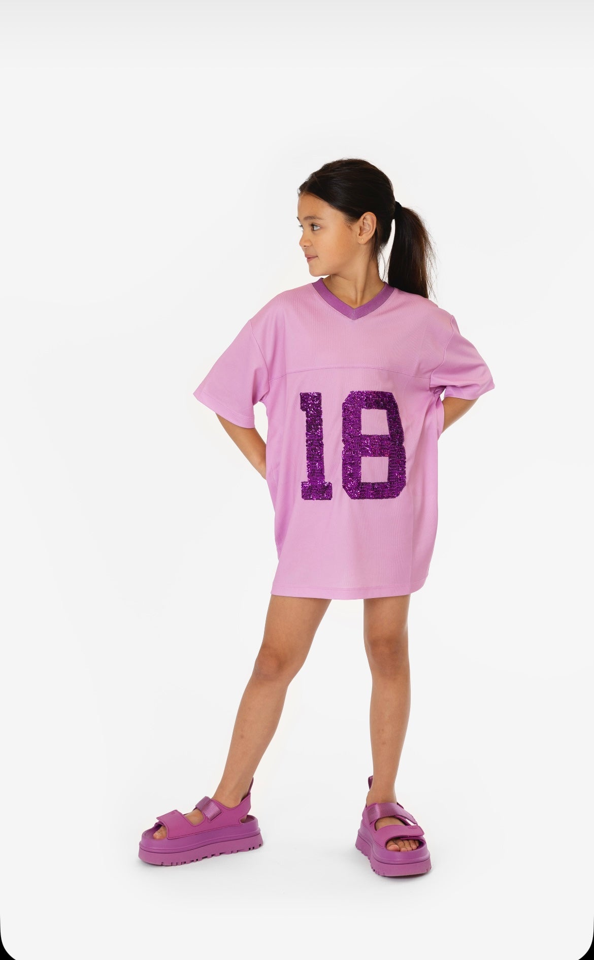 Salty sport tee dress Lilac
