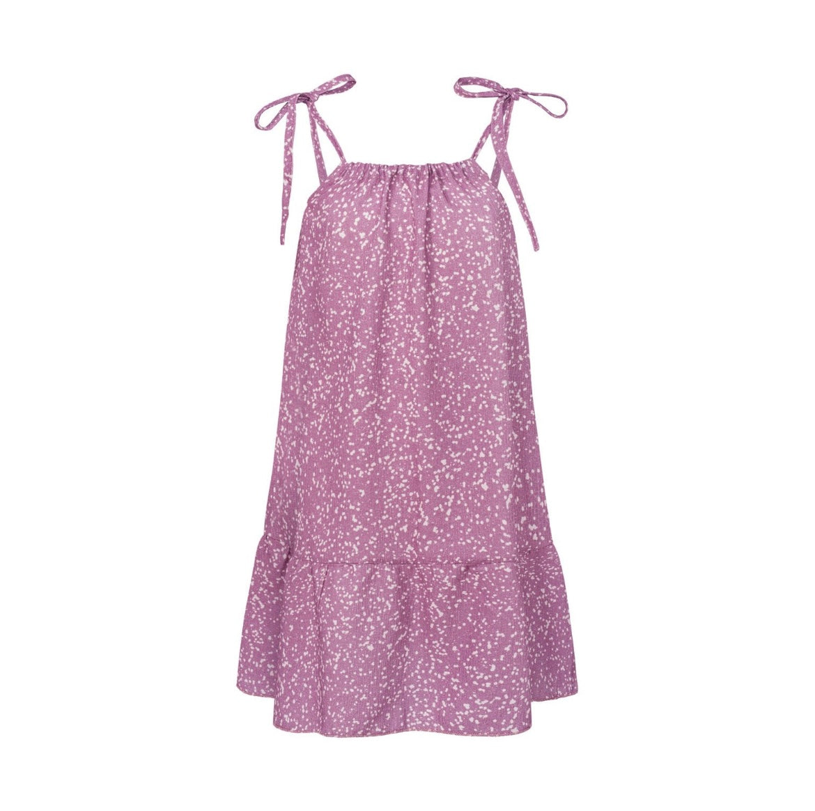 Pink spots strappy dress
