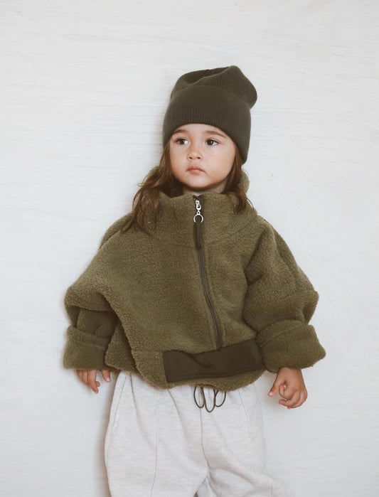 The teddy sweater jacket