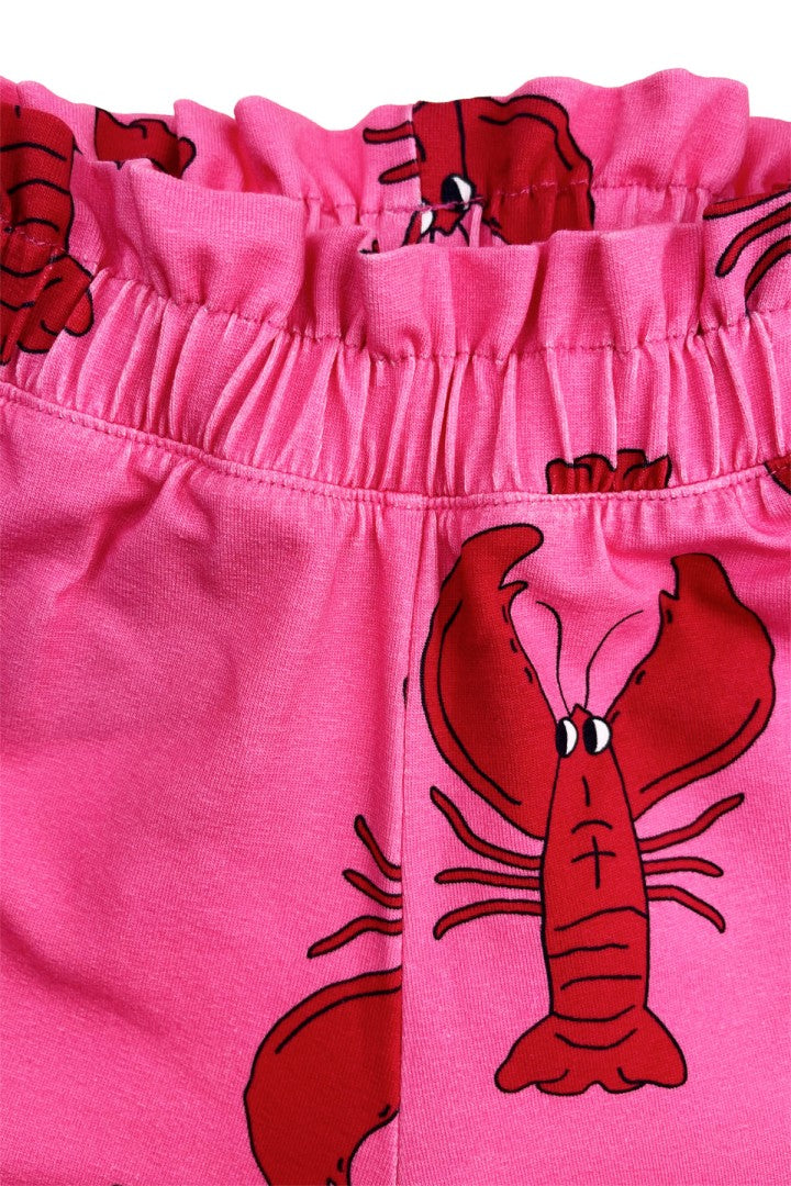 Lobster pink paperbag shorts