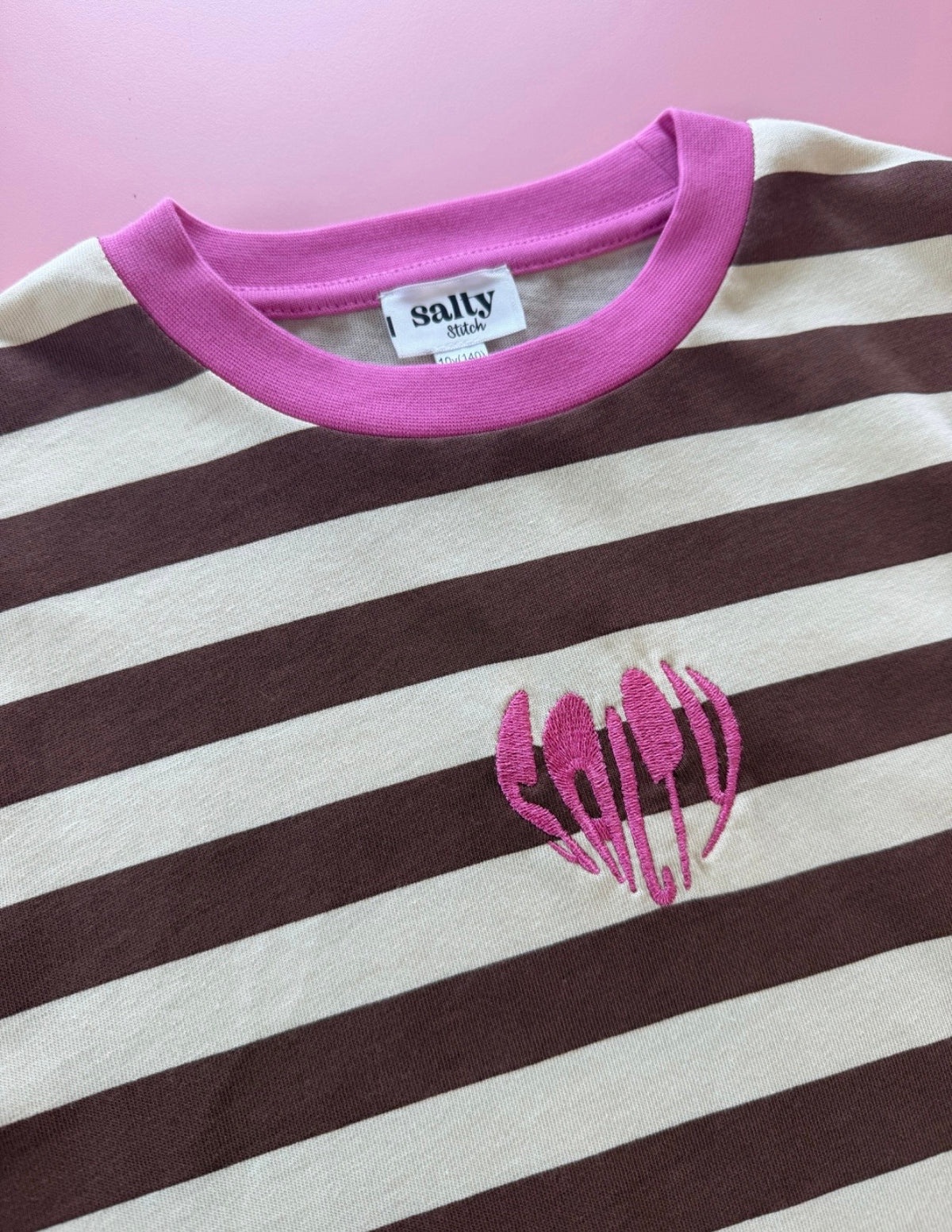 Salty skater tee beige/brown