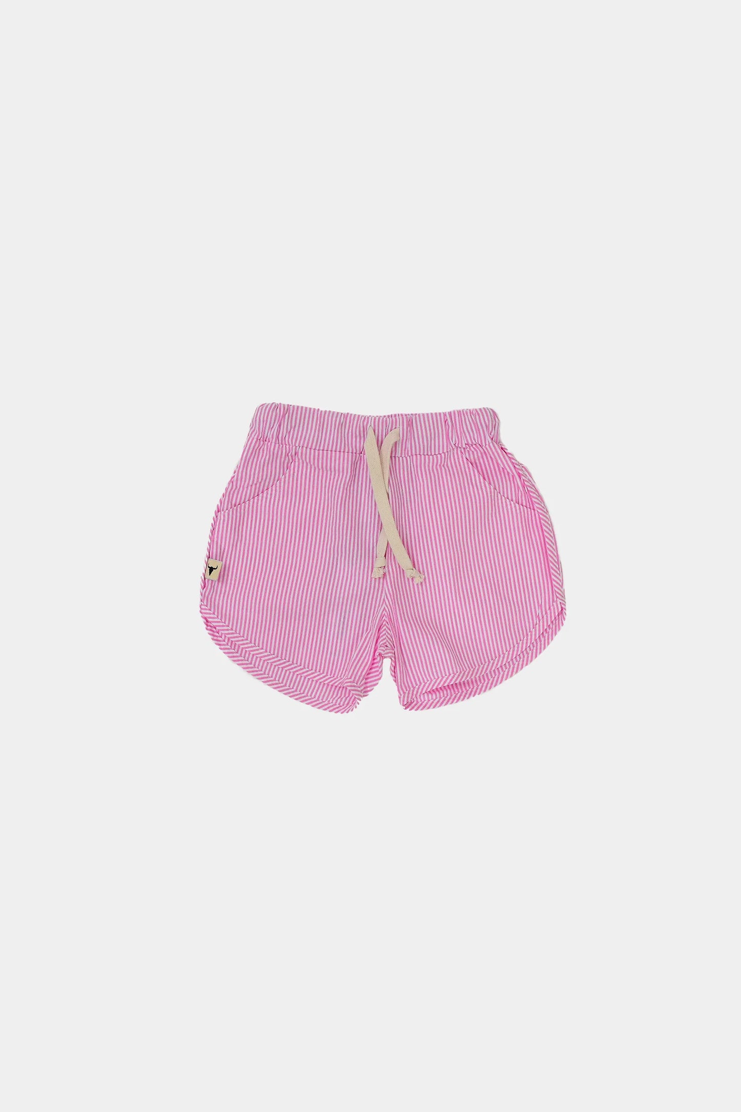 Striped pink shorts