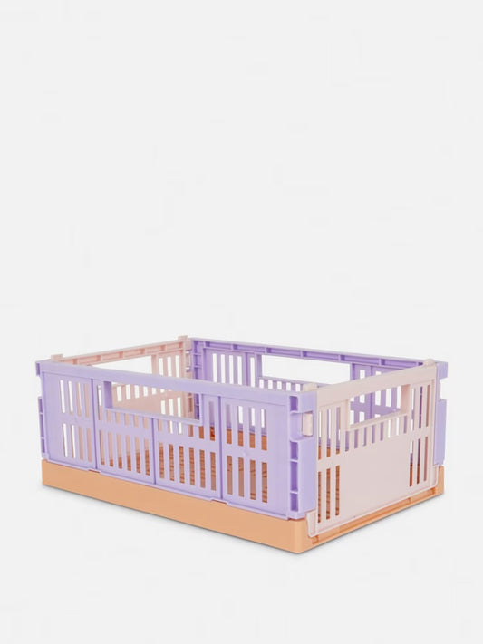 Crate medium in multi purple/pink/salmon