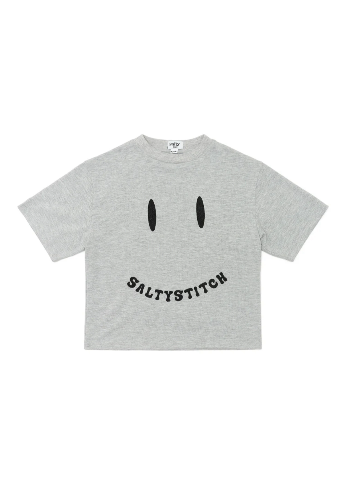 Salty smiley tee grey