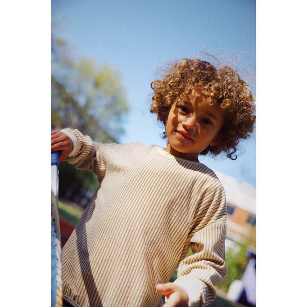 Nohr set in light brown stripe