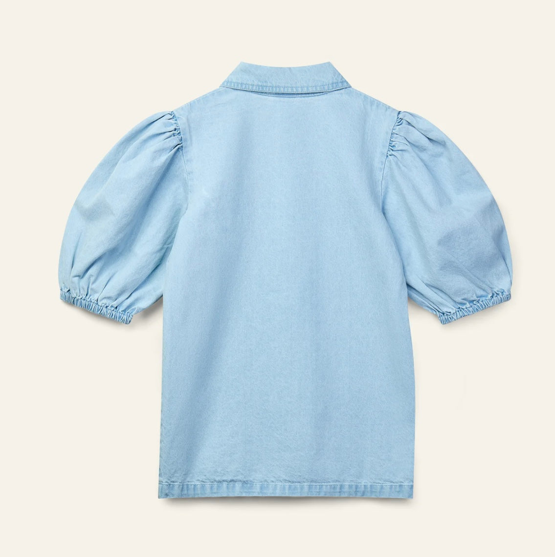 Anka light blue shirt dress with roses