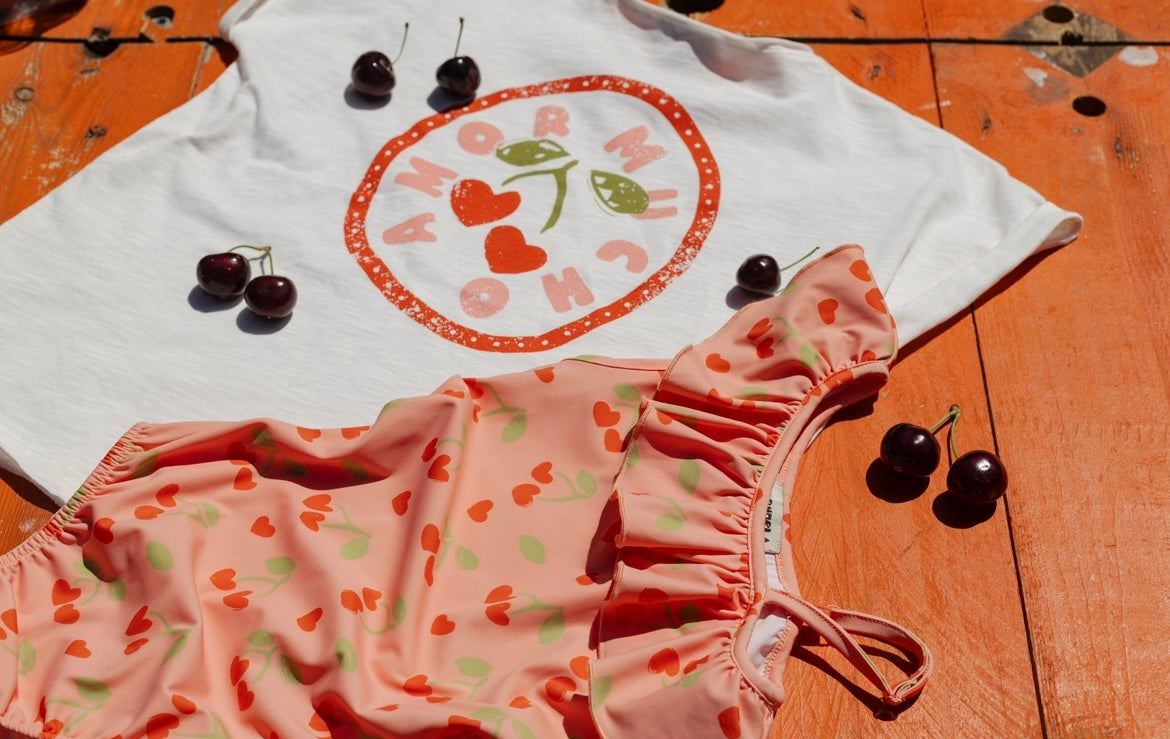 AM Suusie cherry swimsuit