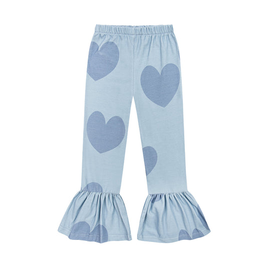 Hearts blue funky pants