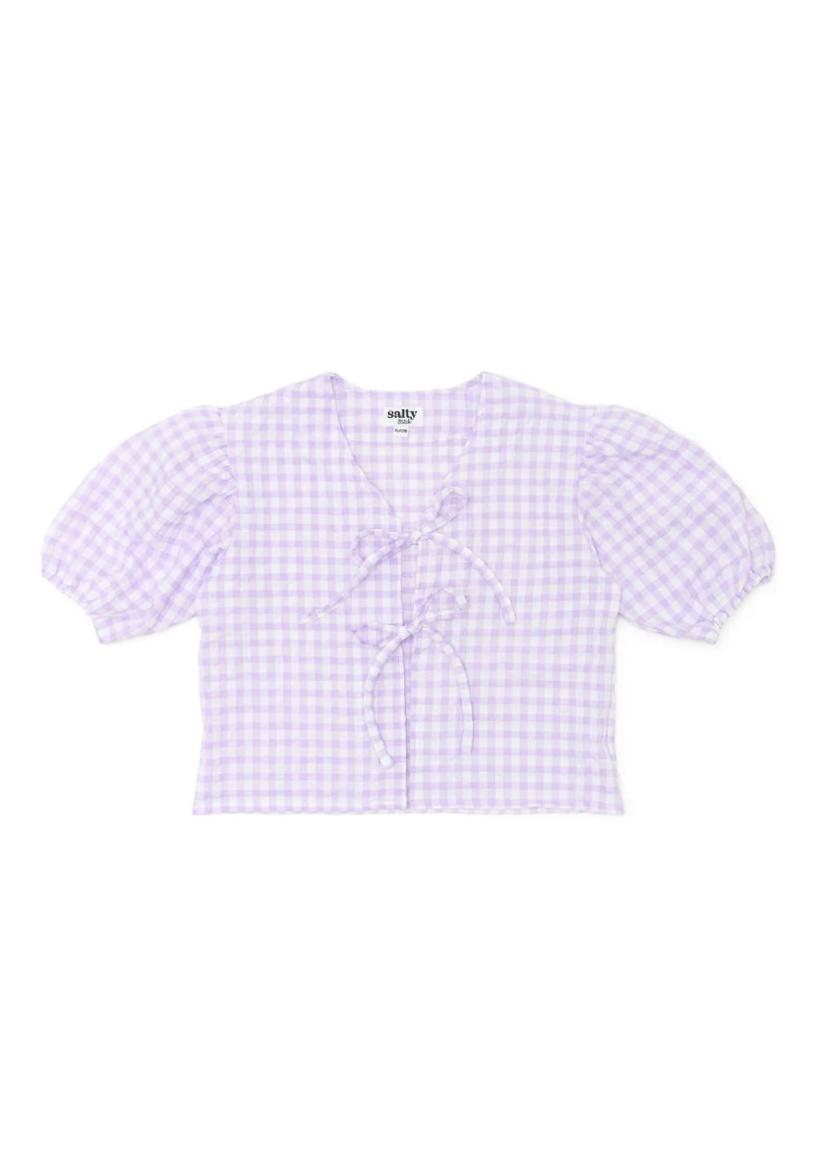 Ghingham blouse lilac