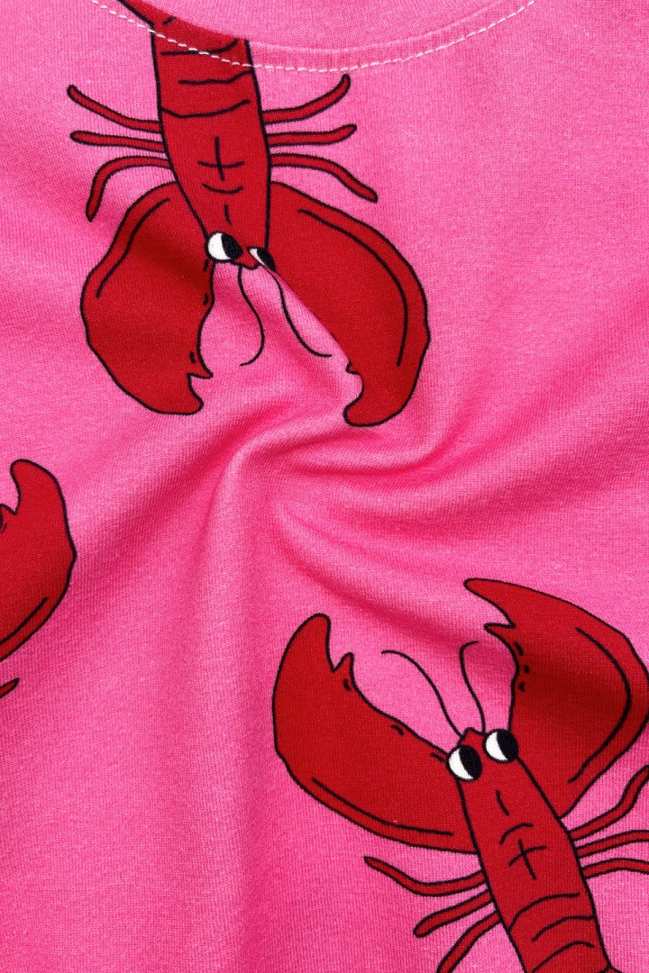 Lobster pink crop top