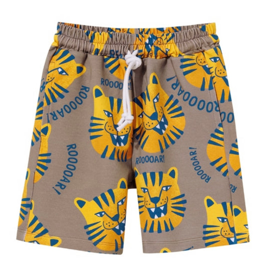 Pocket shorts brown tigers