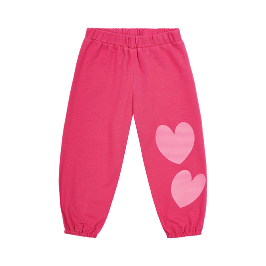 Hearts pink loose pants