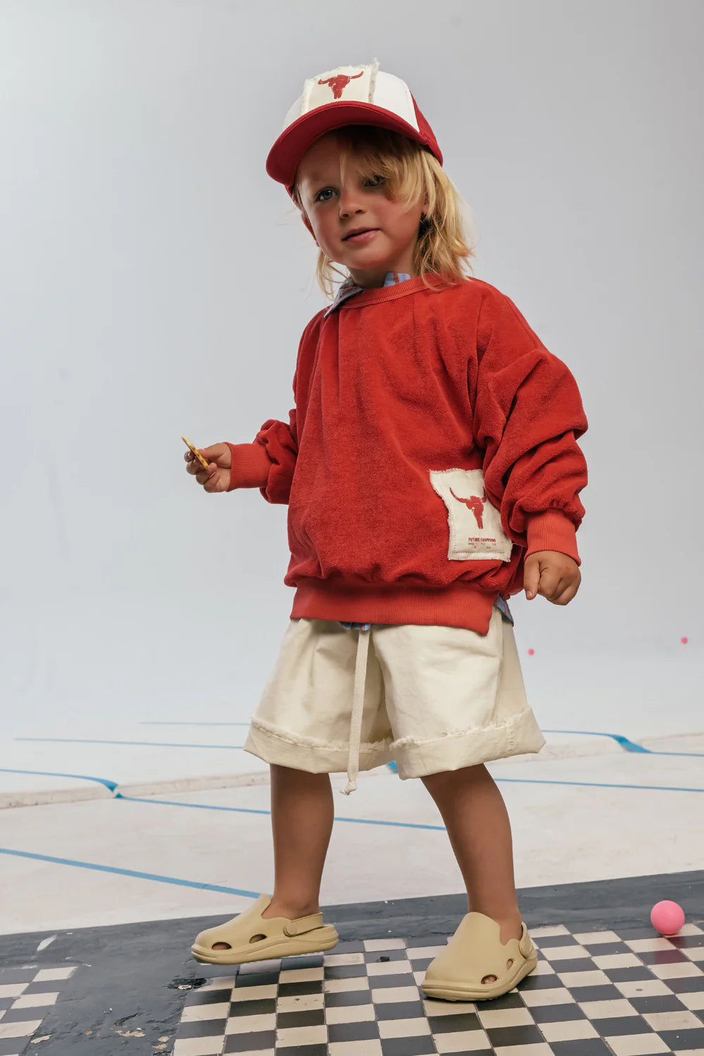 Frotte red sweatshirt