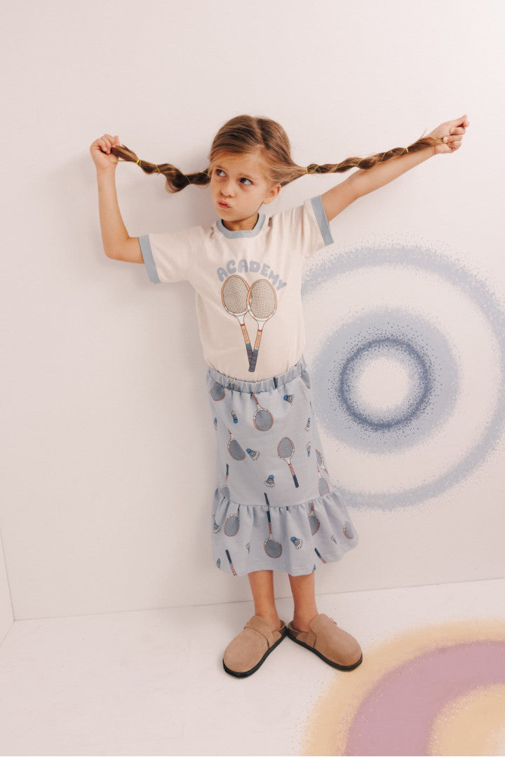 Tennis blue long skirt