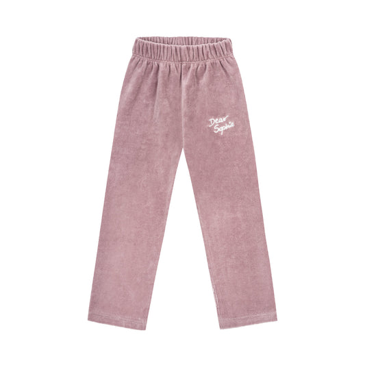 Hearts lilac velvet leggings