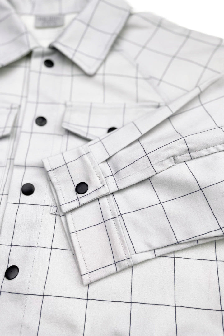 Checker grey light jacket