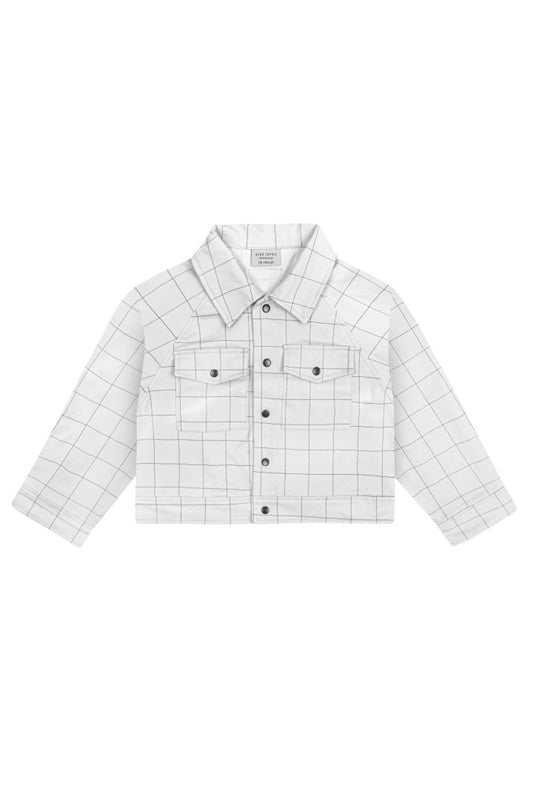 Checker grey light jacket