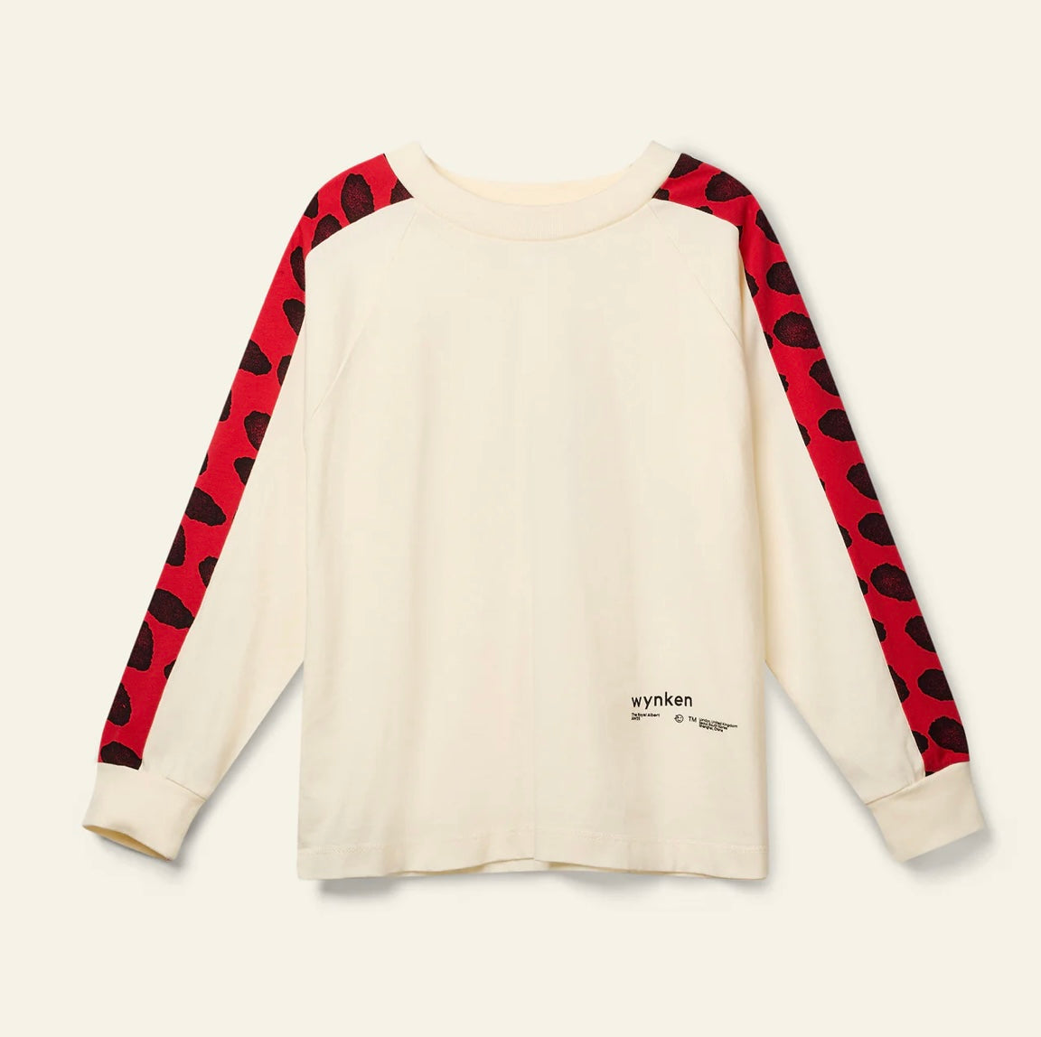 Dash tee cream/red