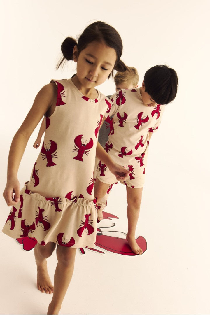Lobster light summer dress