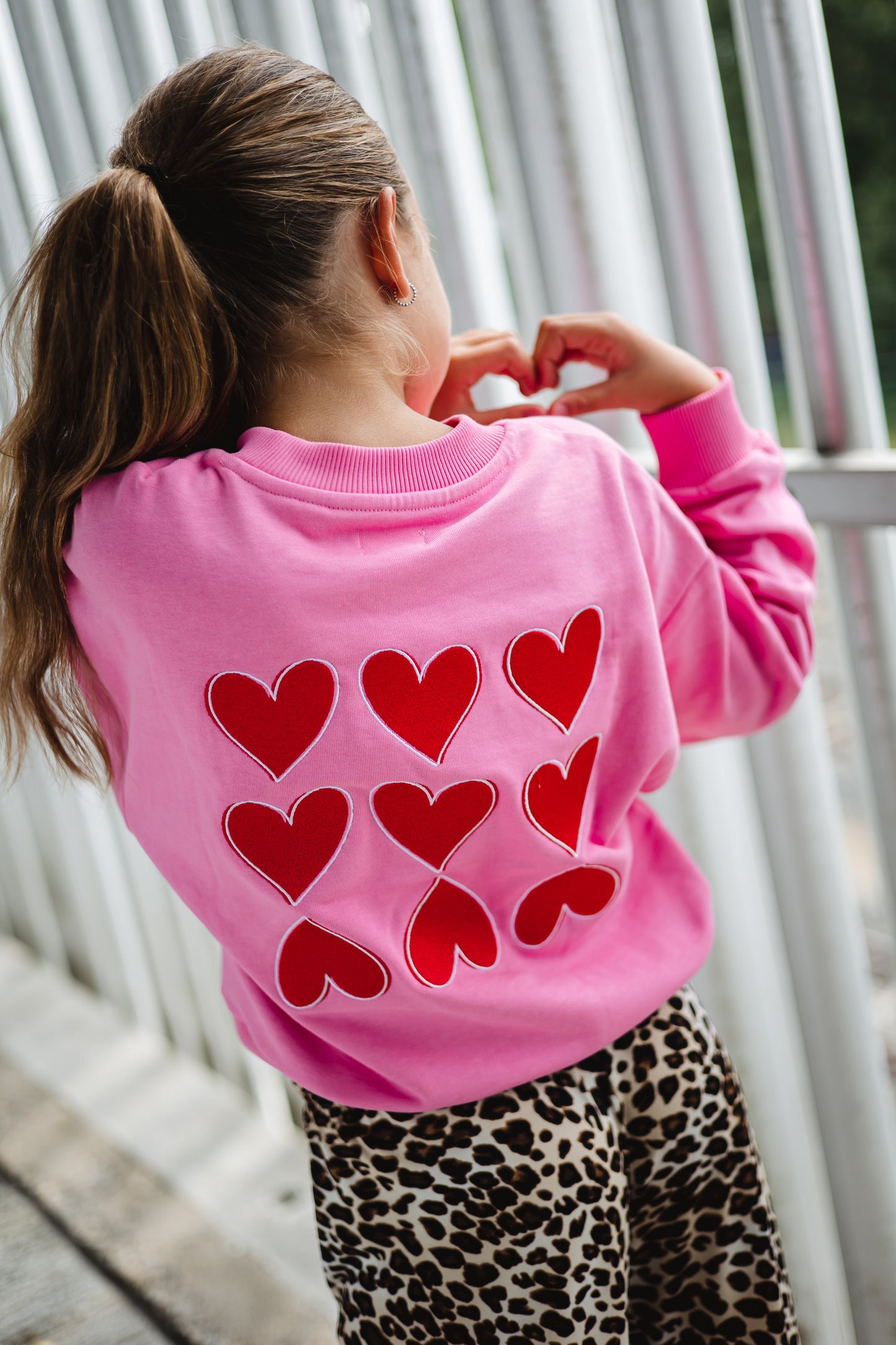Salty sweater hearts pink