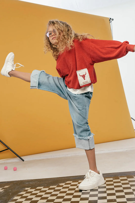 Frotte red sweatshirt