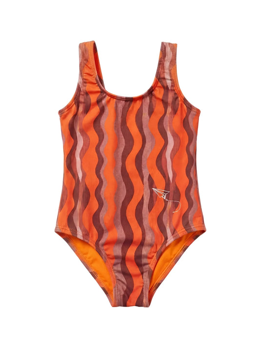 Tangerine flow girls swimzers