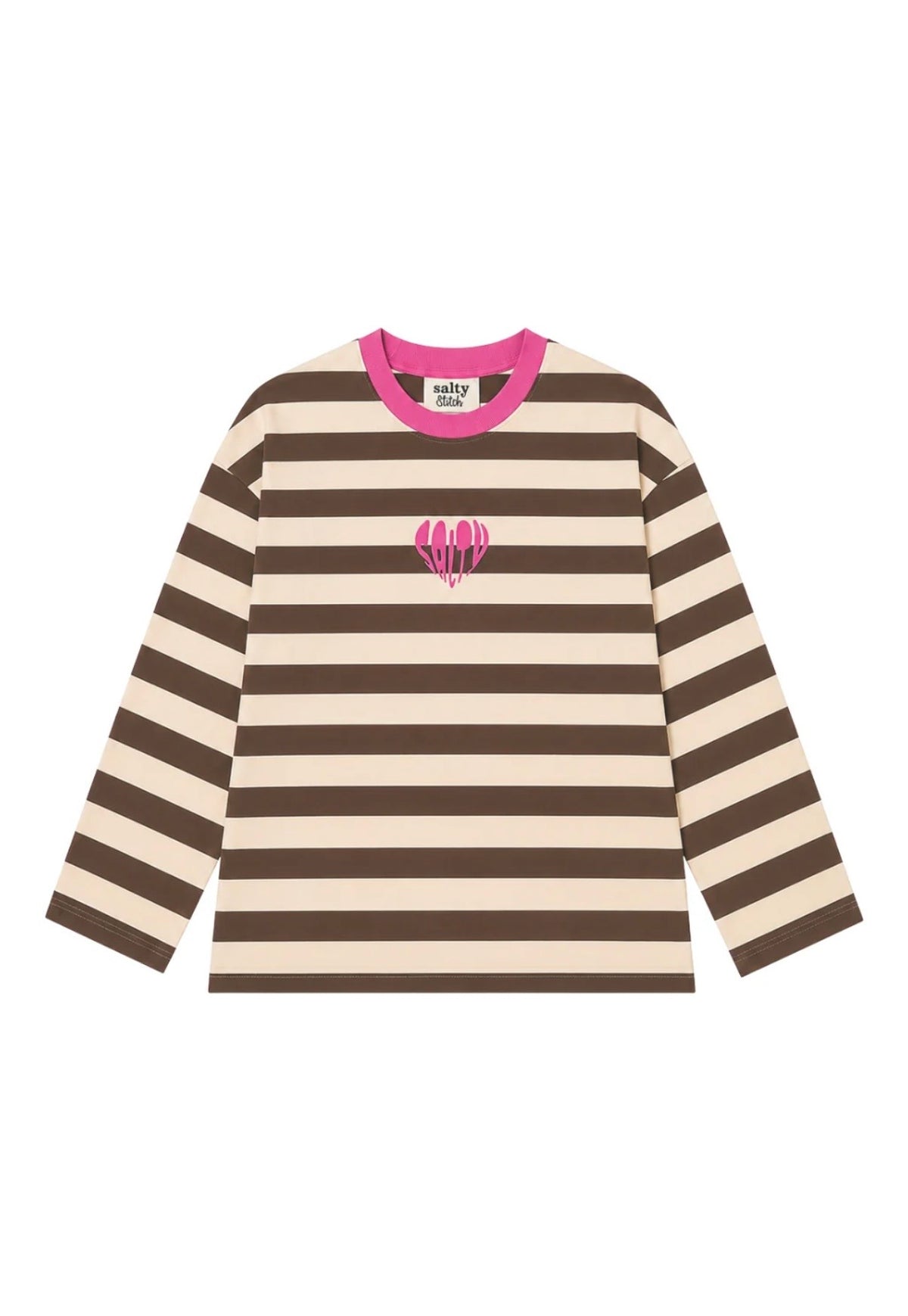 Salty skater tee beige/brown