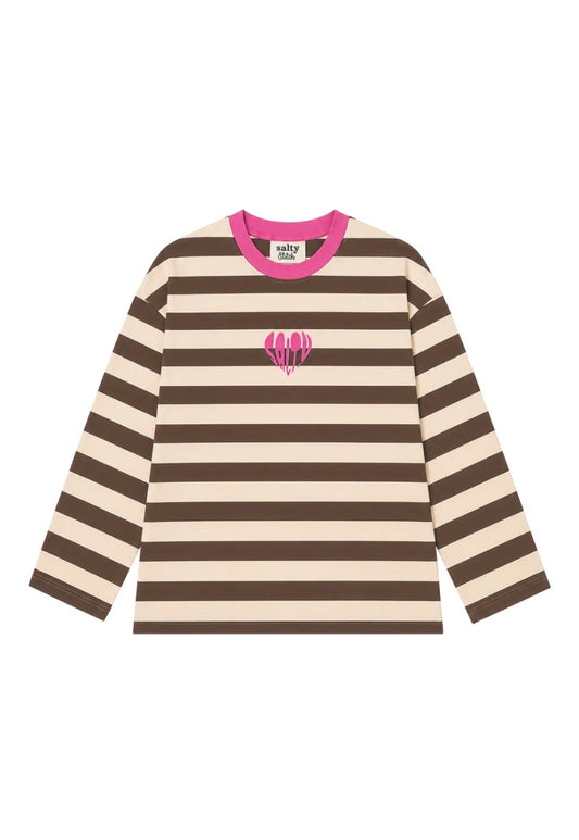 Salty skater tee beige/brown