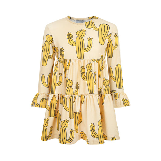 Cactus frilled spinning dress