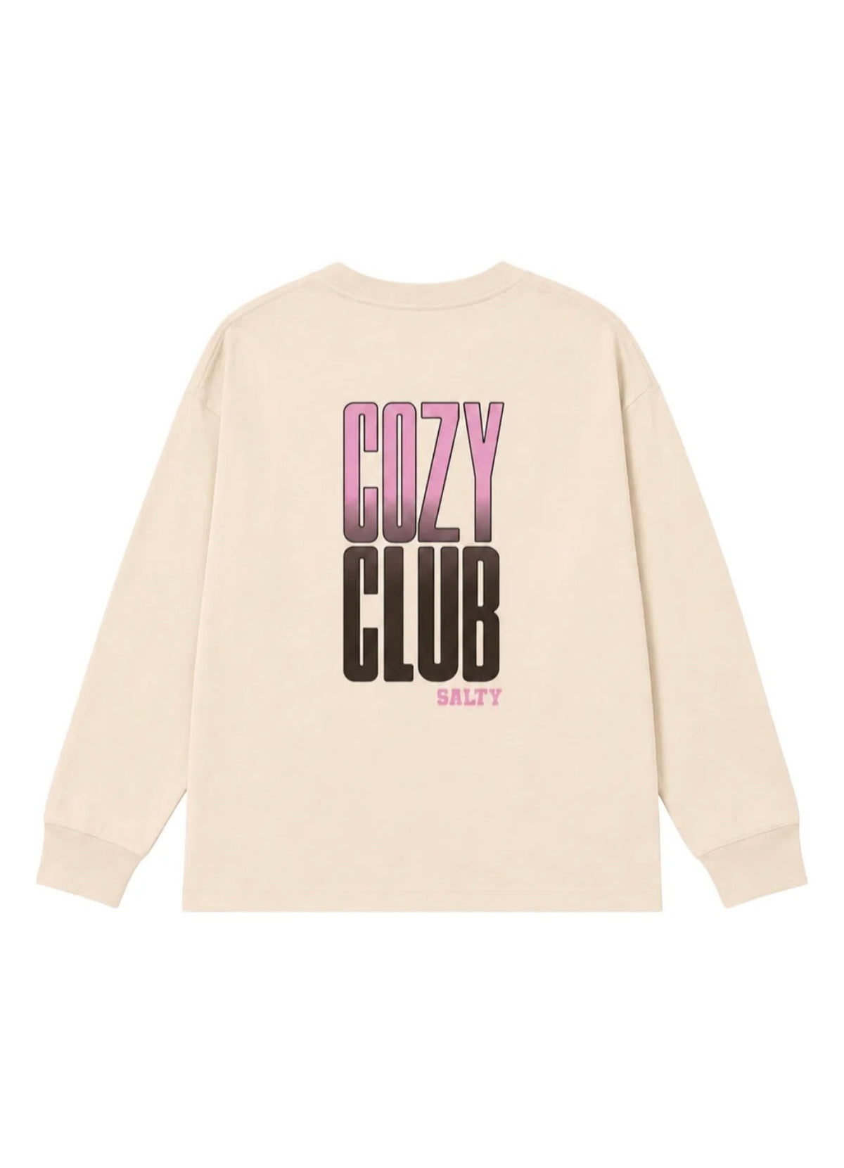 Salty skater tee cozy teddy beige