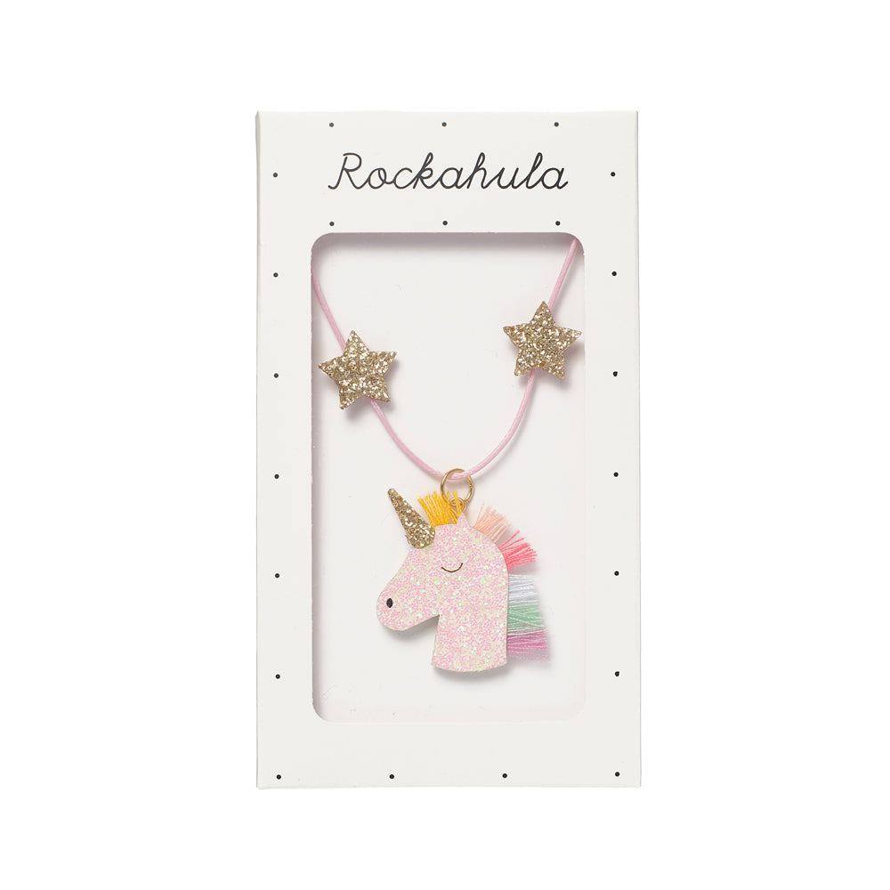 Rainbow unicorn necklace