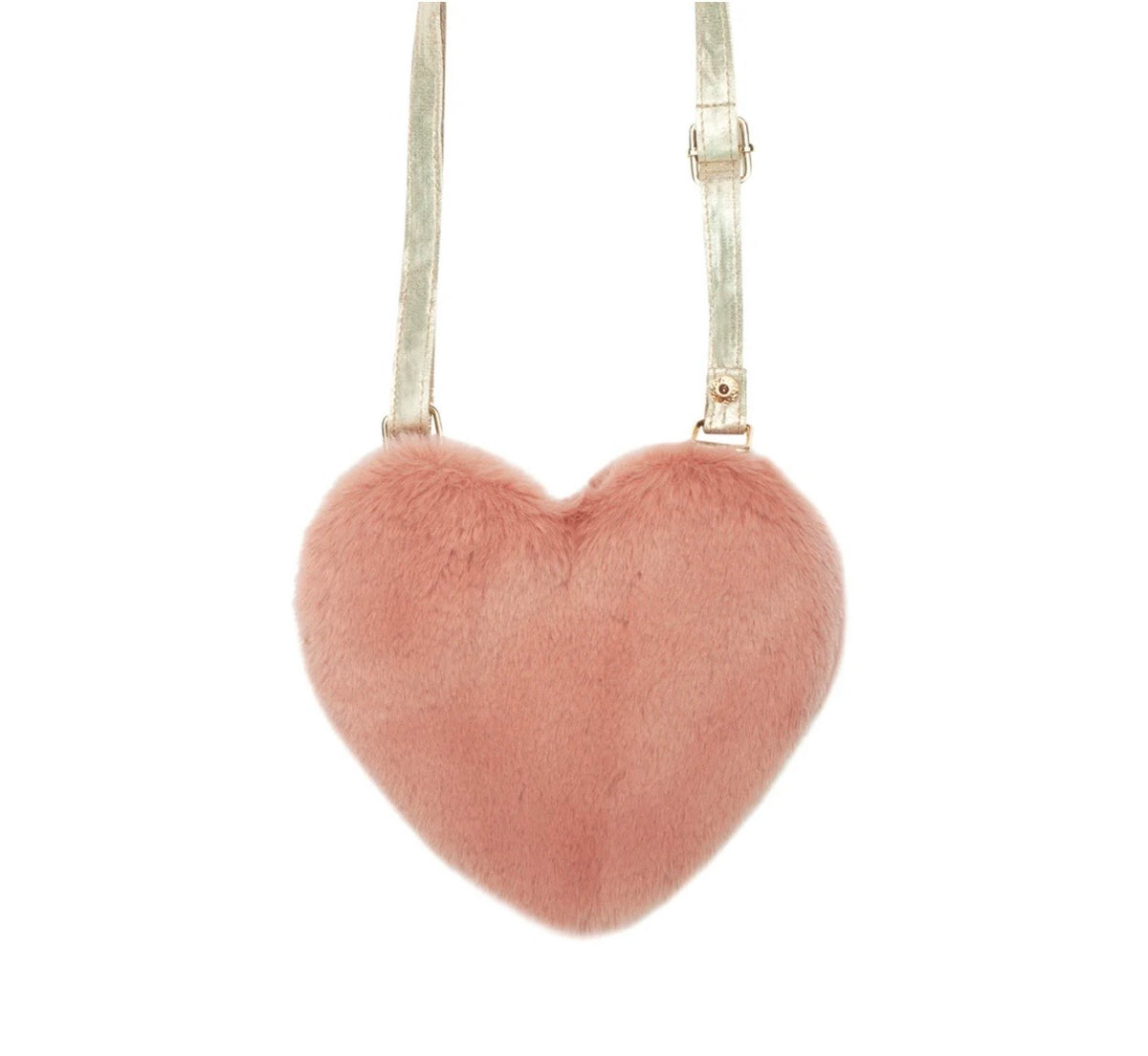 Fluffy heart bag
