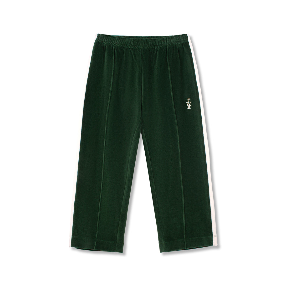 Animal paint forest green pant