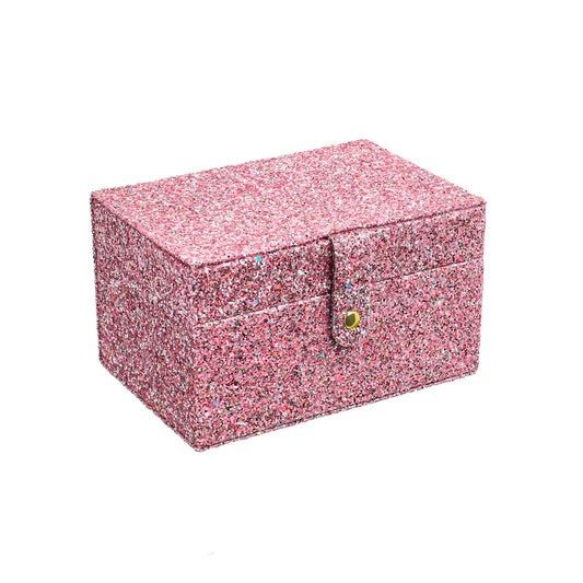 Confetti glitter large jewelry box