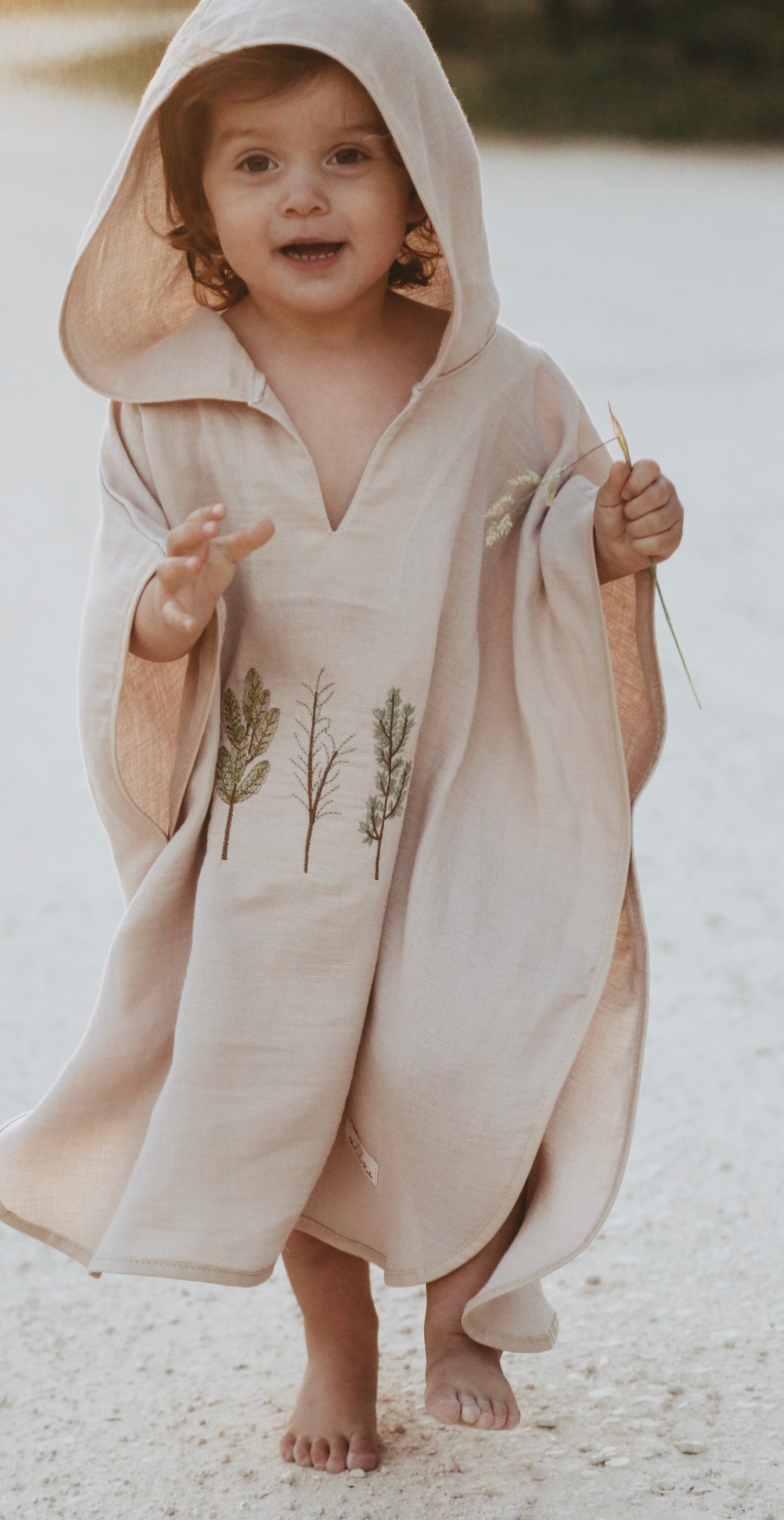 Muslin poncho
