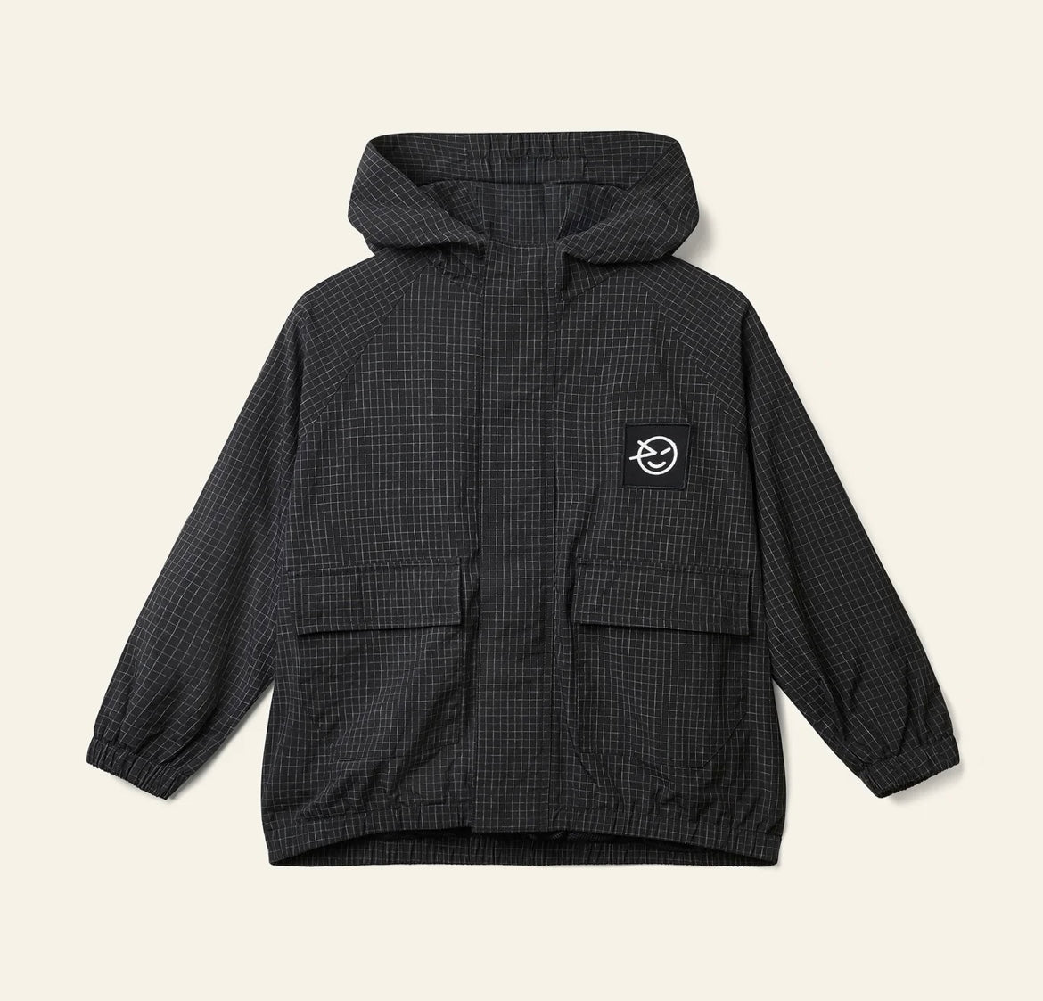 Loco jacket charcoal grid