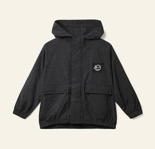 Loco jacket charcoal grid