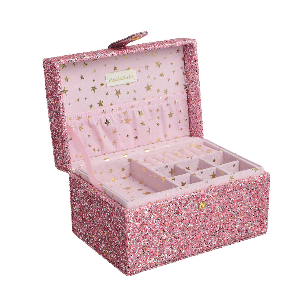 Confetti glitter large jewelry box