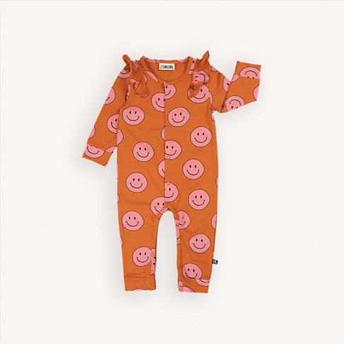 Happy face baby jumpsuit