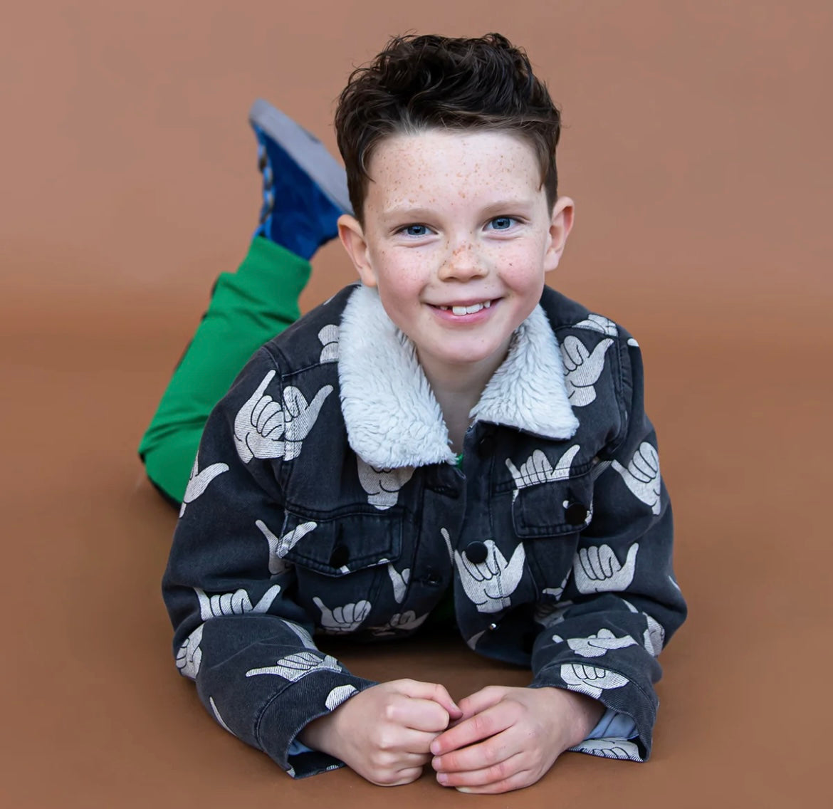 Shaka boys jacket with sherpa lining