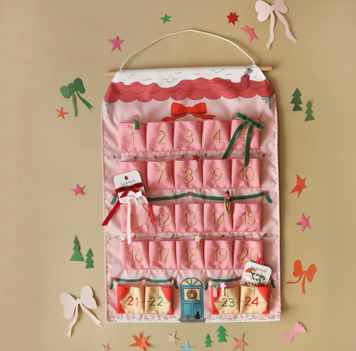 Christmas dollhouse reusable advent calendar