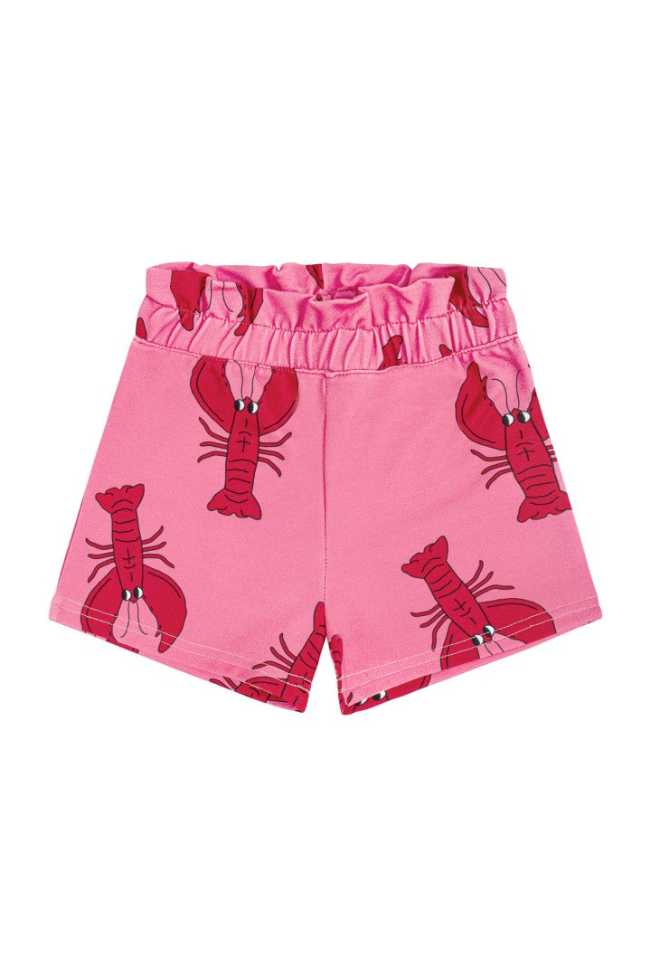 Lobster pink paperbag shorts