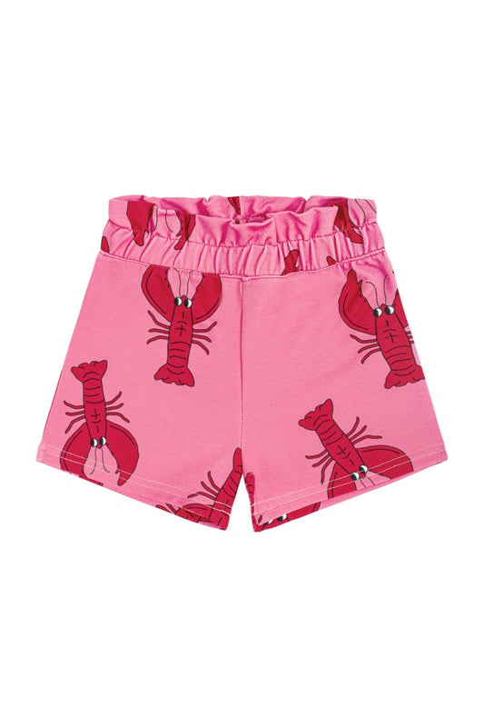 Lobster pink paperbag shorts