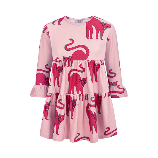 Cat pink frilled spinning dress