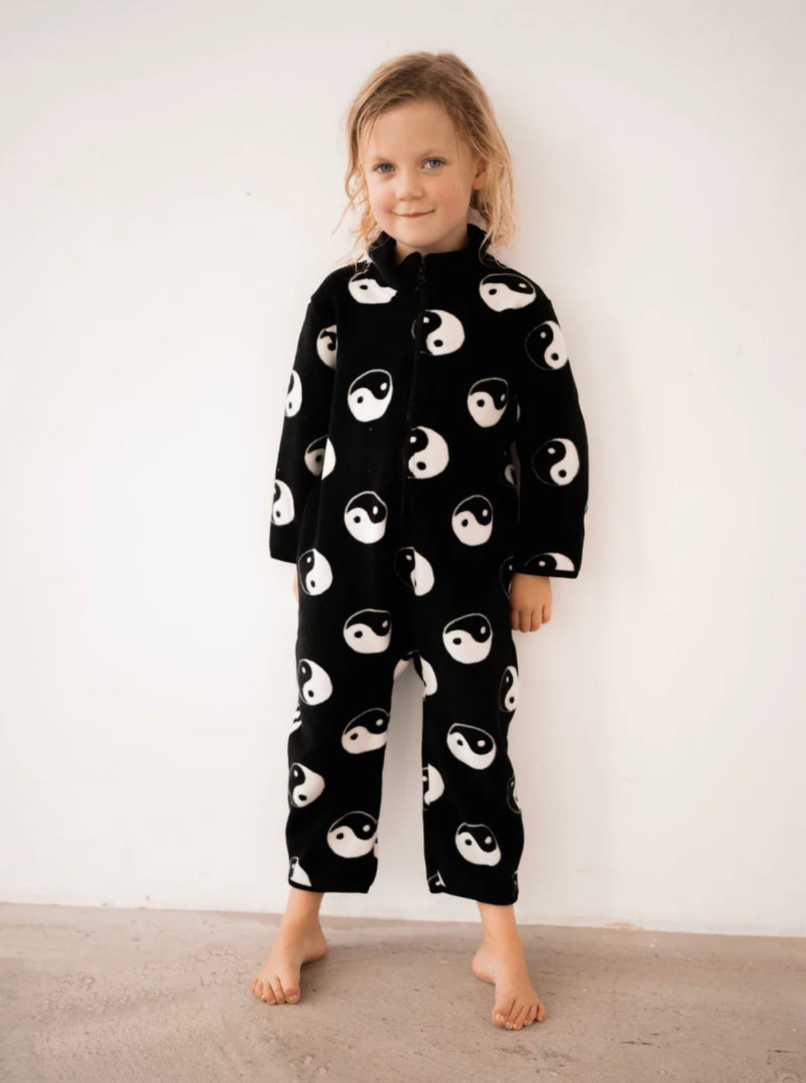 Yin yang fleece all in one