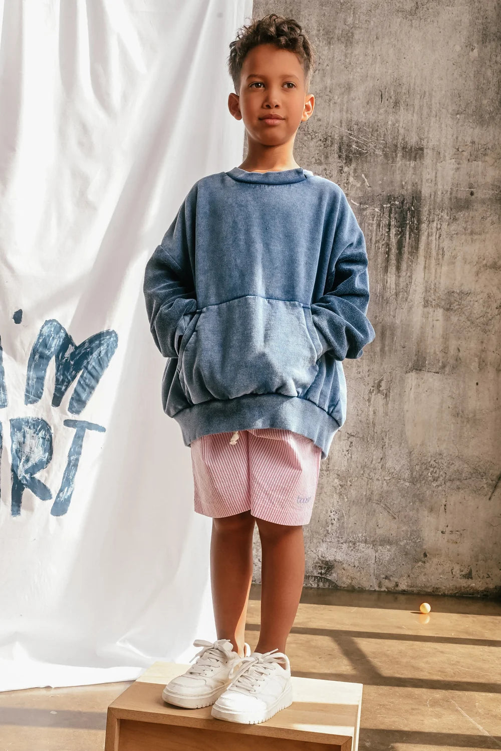 Double sweater indigo