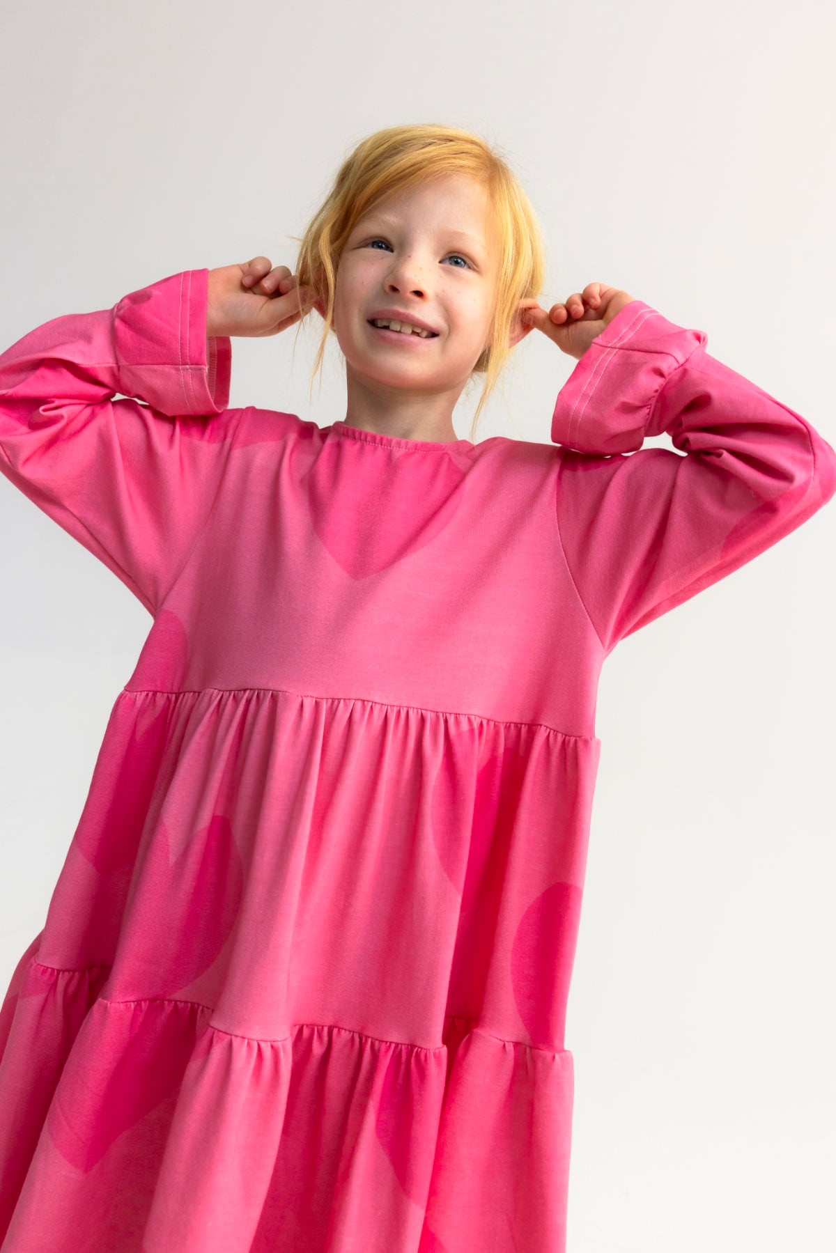 Hearts frill spinning dress